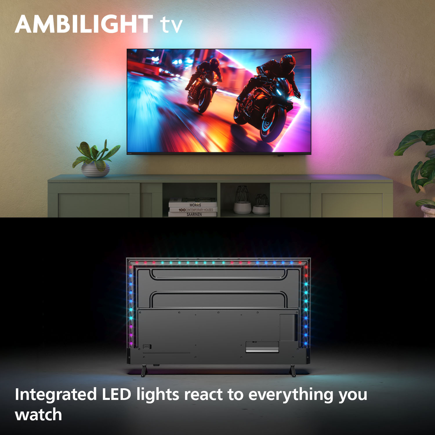 Philips 75MLED910 - 189 cm (75) Diagonalklasse LCD-TV mit LED-Hintergrundbeleuchtung - QLED - Smart TV - TITAN OS - 4K UHD (2160p)