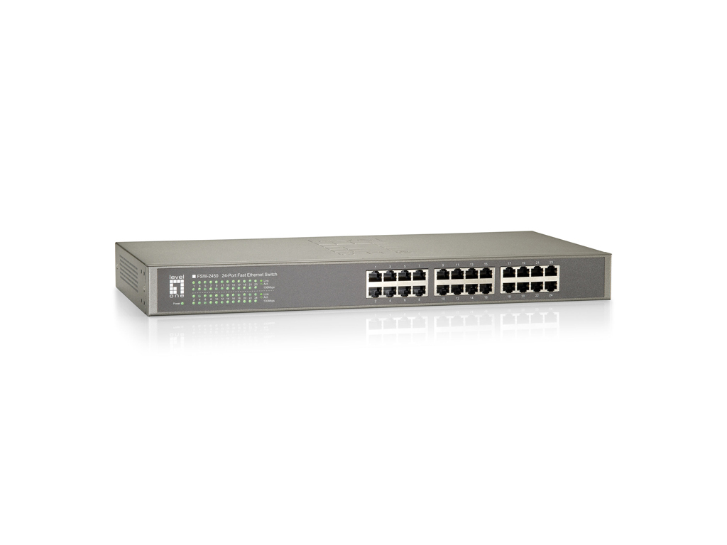 LevelOne FSW-2450 commutateur r�seau Non-g�r� Fast Ethernet (10/100) Noir
