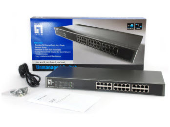 LevelOne FSW-2450 commutateur r�seau Non-g�r� Fast Ethernet (10/100) Noir