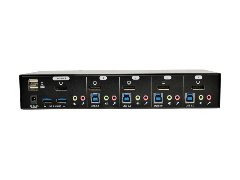 Tripp Lite B004-DPUA4-K switch per keyboard-video-mouse (kvm) Nero