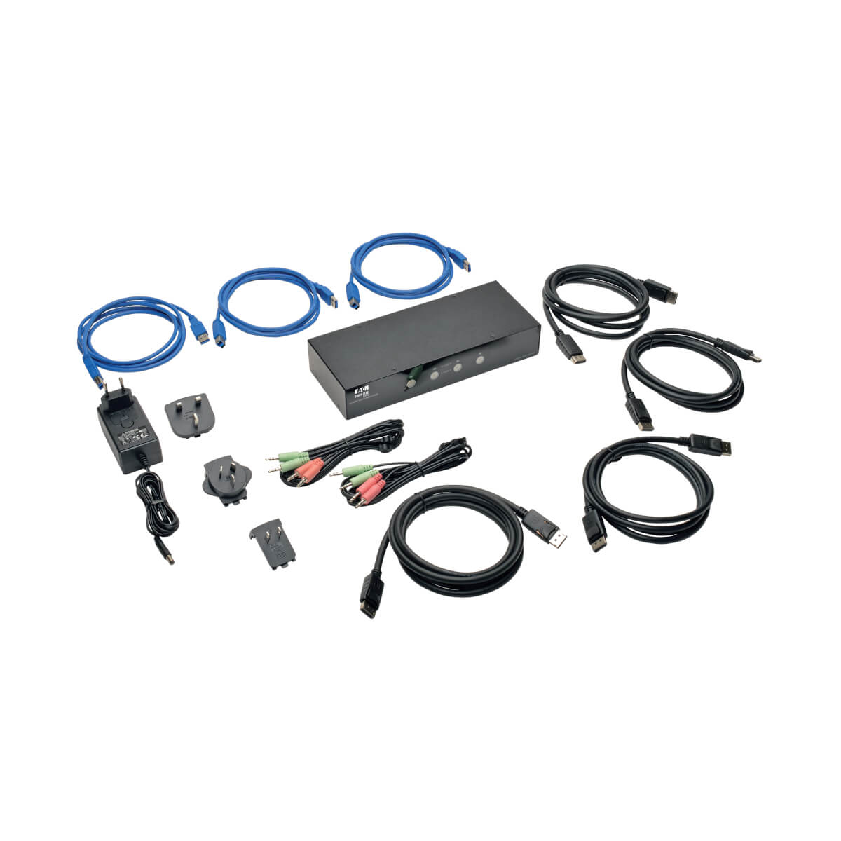 Tripp Lite B004-DPUA4-K switch per keyboard-video-mouse (kvm) Nero