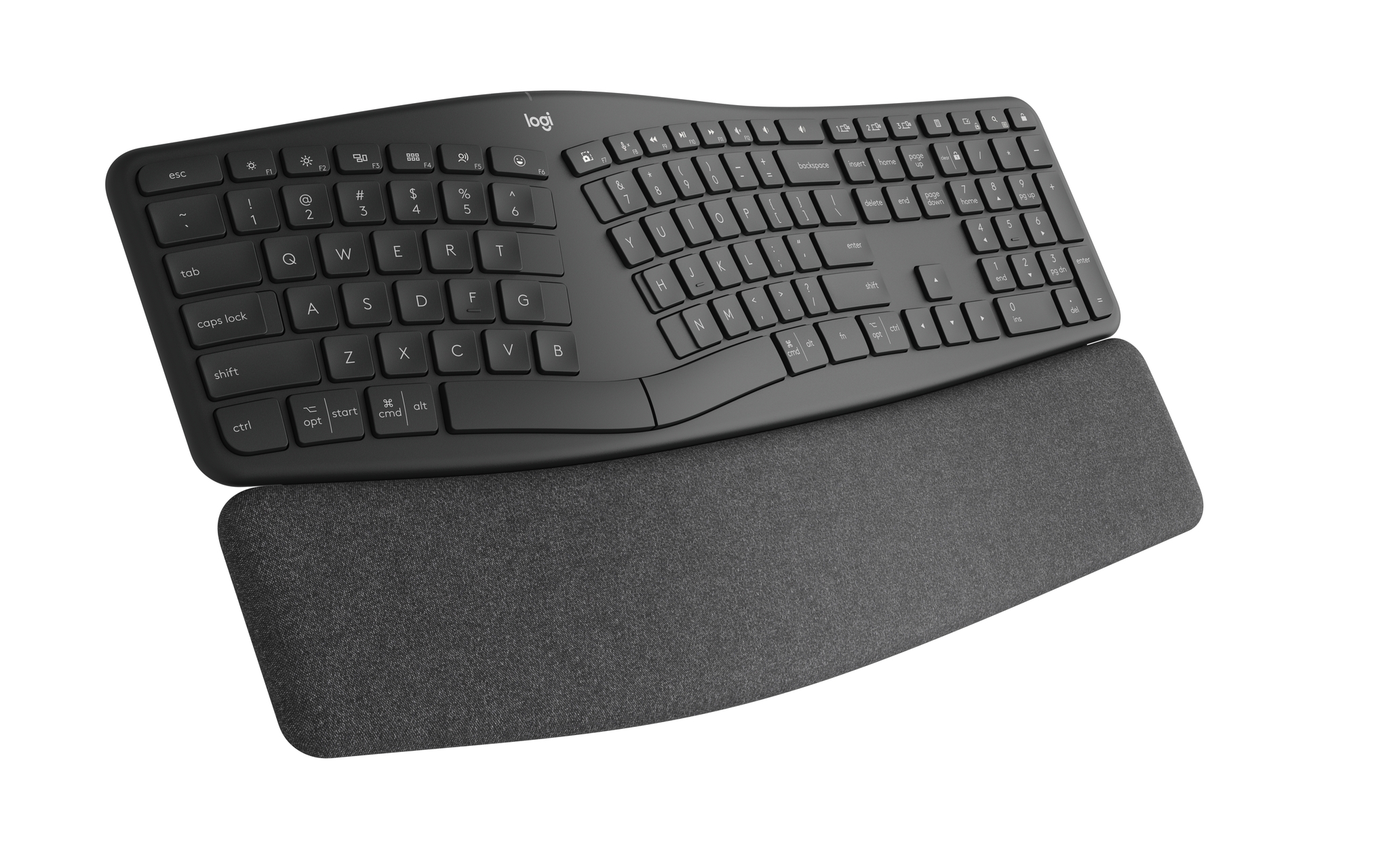 Logitech Ergo K860 for Business teclado RF Wireless + Bluetooth Ingl�s internacional Grafito