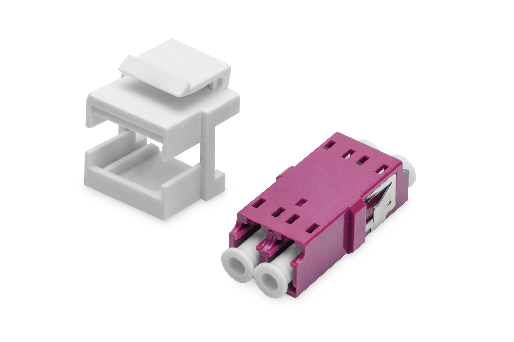 Digitus DN-96019-1-K adattatore di fibra ottica LC/LC 1 pz Viola