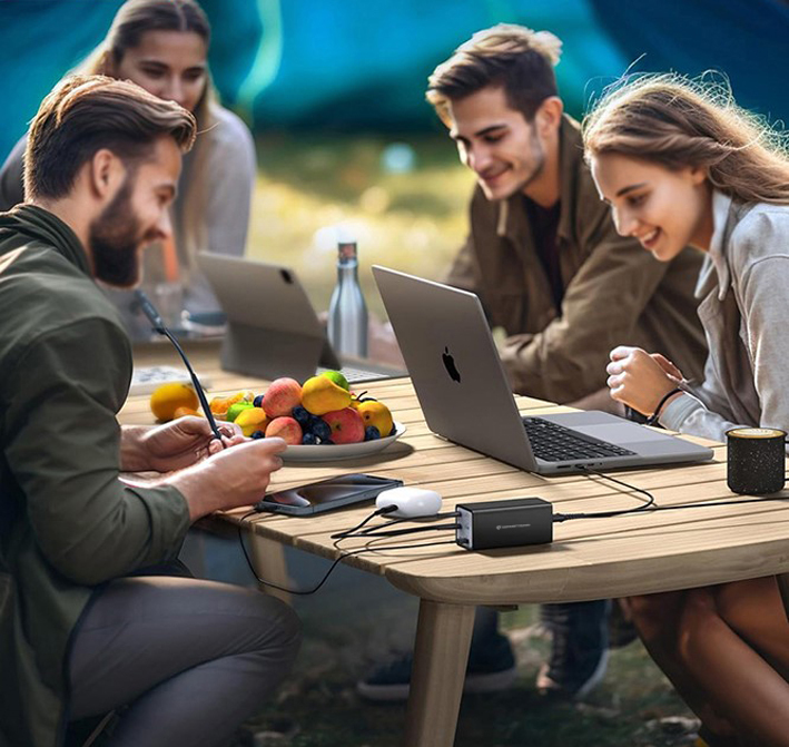 Conceptronic OZUL06BE chargeur dappareils mobiles Universel Noir Secteur Charge rapide Intrieure