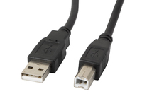 Lanberg CA-USBA-11CC-0050-BK - 5 m - USB A - USB B - USB 2.0 - 0,48 Gbit/s - Schwarz
