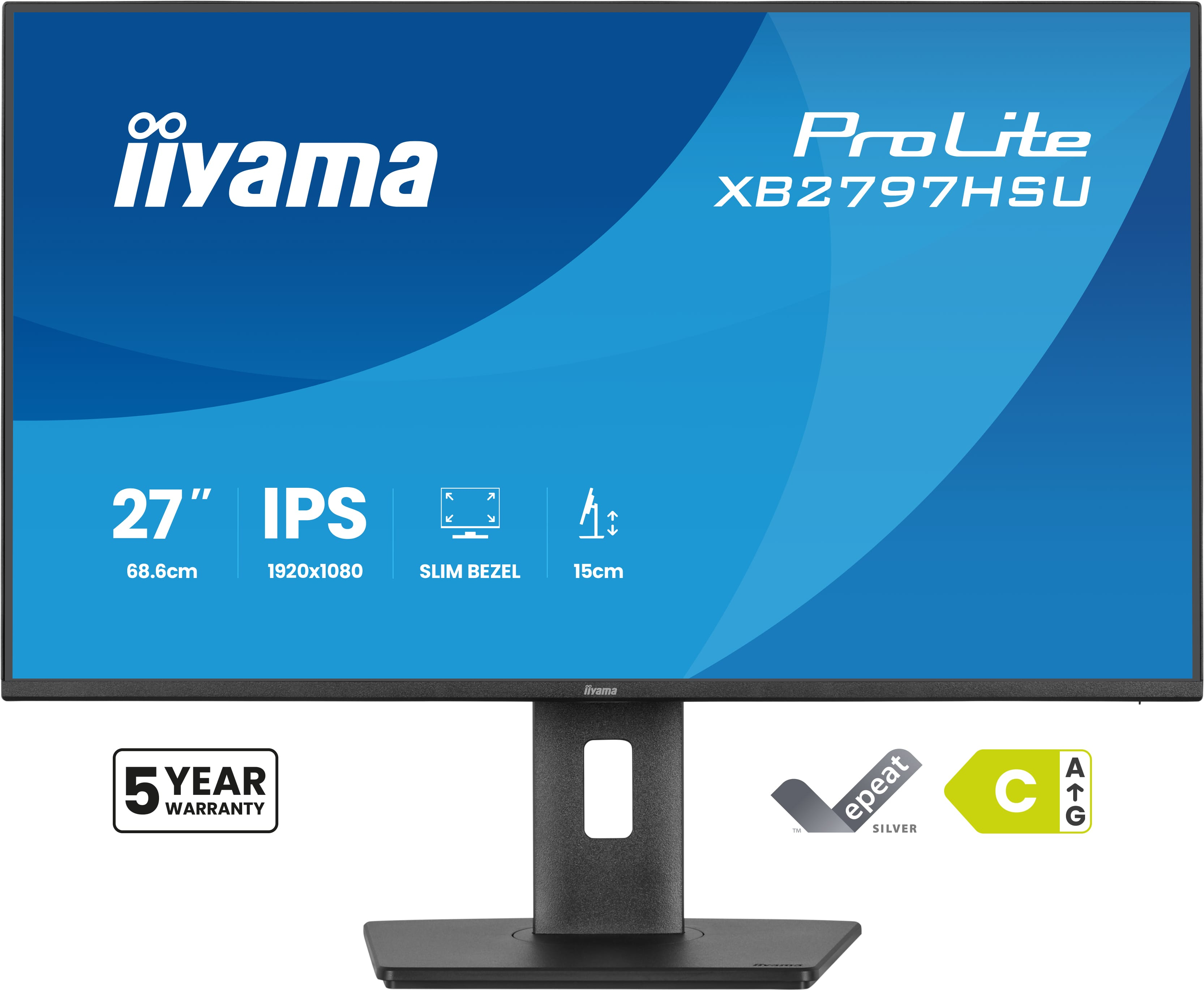iiyama ProLite XB2797HSU-B1 pantalla para PC 68,6 cm (27) 1920 x 1080 Pixeles Full HD LED Negro