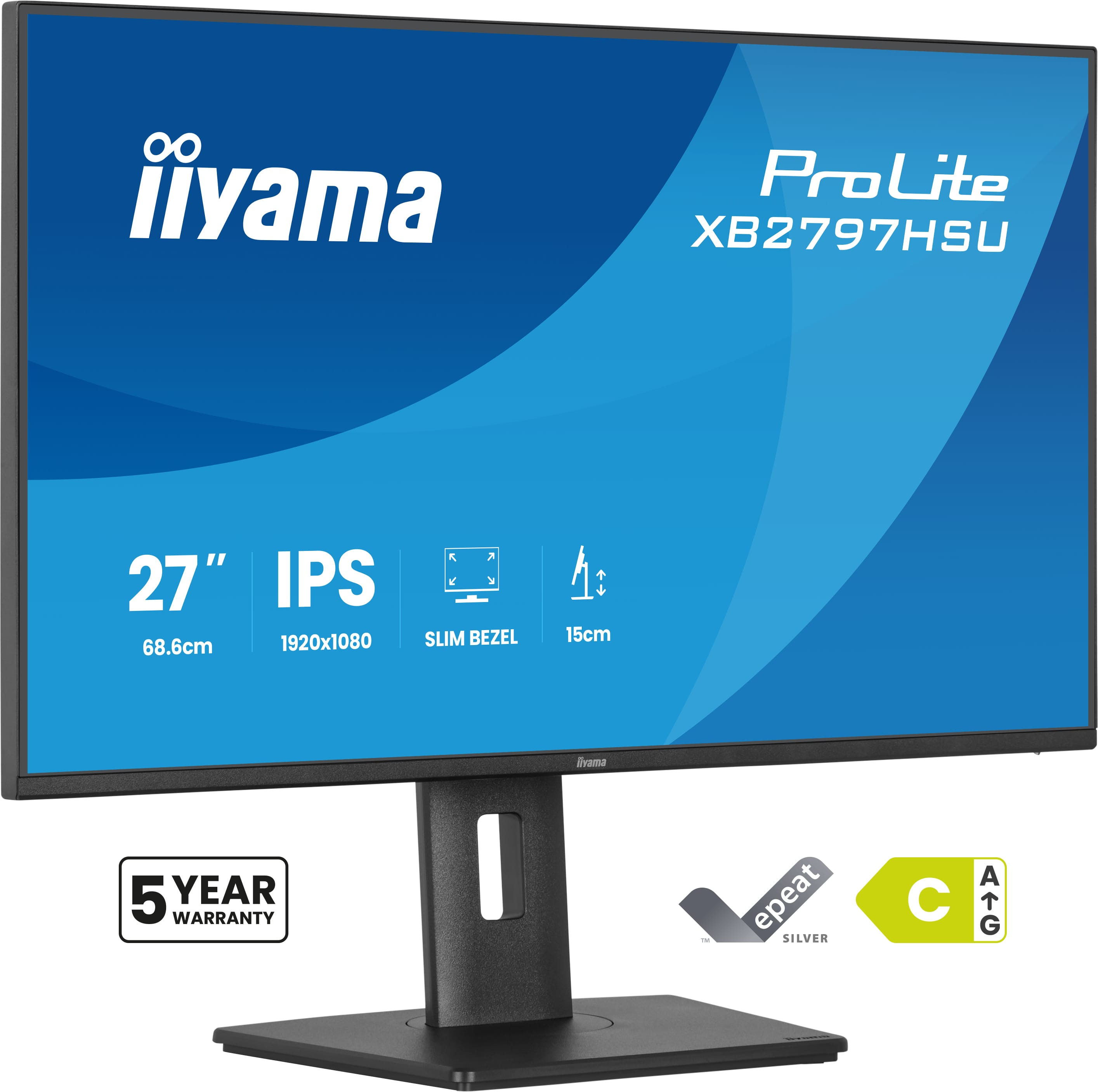 iiyama ProLite XB2797HSU-B1 pantalla para PC 68,6 cm (27) 1920 x 1080 Pixeles Full HD LED Negro
