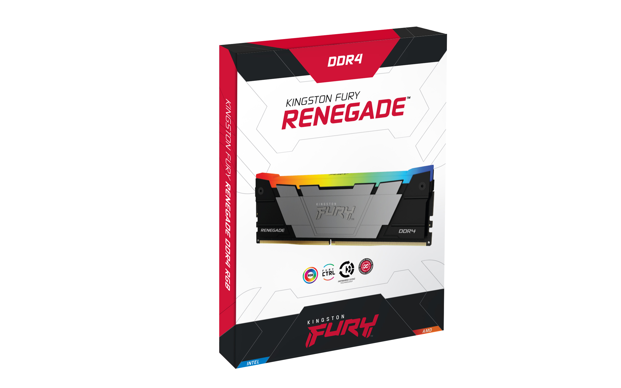Kingston Technology FURY 16GB 4000MT/s DDR4 CL19 DIMM (Kit of 2) Renegade RGB