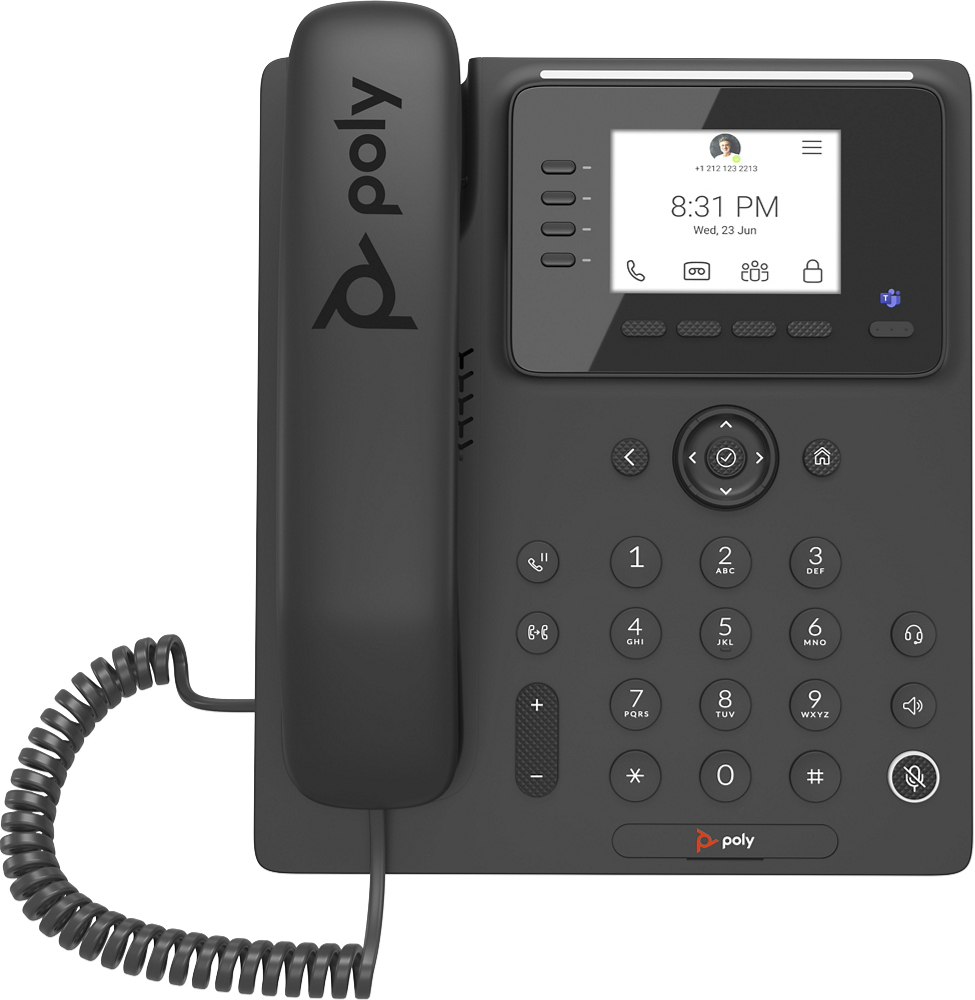 POLY CCX 350 tlphone fixe Noir LCD