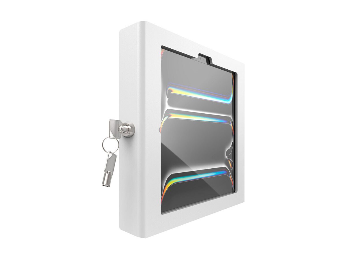 Compulocks iPad Pro M4 11 (2024), Apex Secured Enclosure Wall Mount - Geh�use - f�r Tablett - Glasbefestigung, Raum - verriegelbar - hochwertiges Aluminium - wei� - Bildschirmgr��e: 27.94 cm (11)