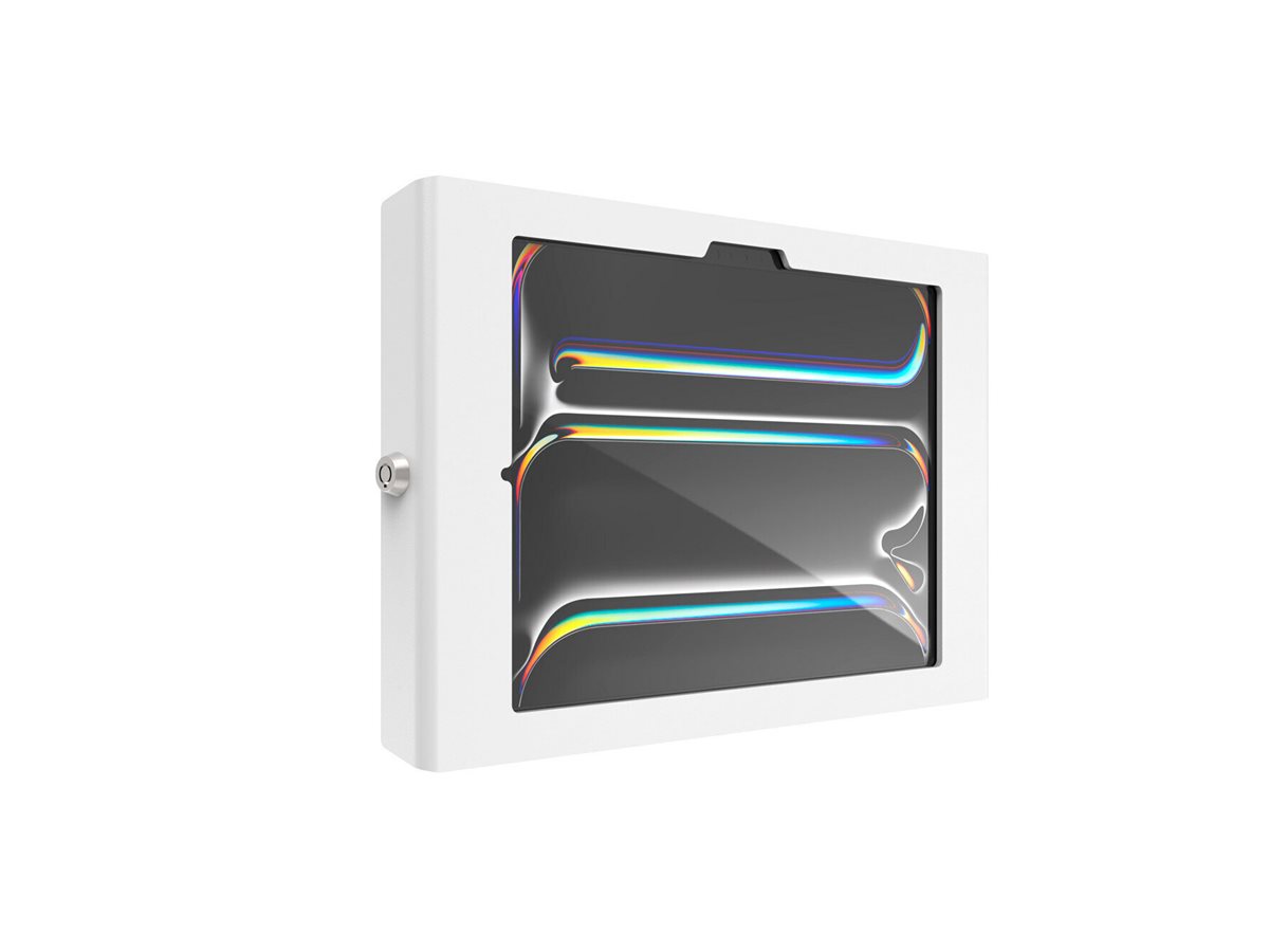 Compulocks iPad Pro M4 11 (2024), Apex Secured Enclosure Wall Mount - Geh�use - f�r Tablett - Glasbefestigung, Raum - verriegelbar - hochwertiges Aluminium - wei� - Bildschirmgr��e: 27.94 cm (11)