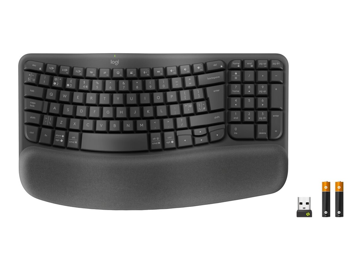 Logitech Wave Keys for Business - GRAPHITE - DEU - 2.4GHZ/BT - N/A - CENTRAL-419