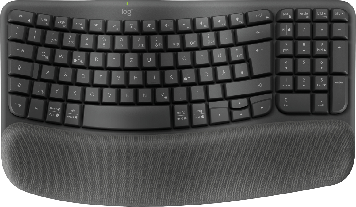 Logitech Wave Keys for Business - GRAPHITE - DEU - 2.4GHZ/BT - N/A - CENTRAL-419