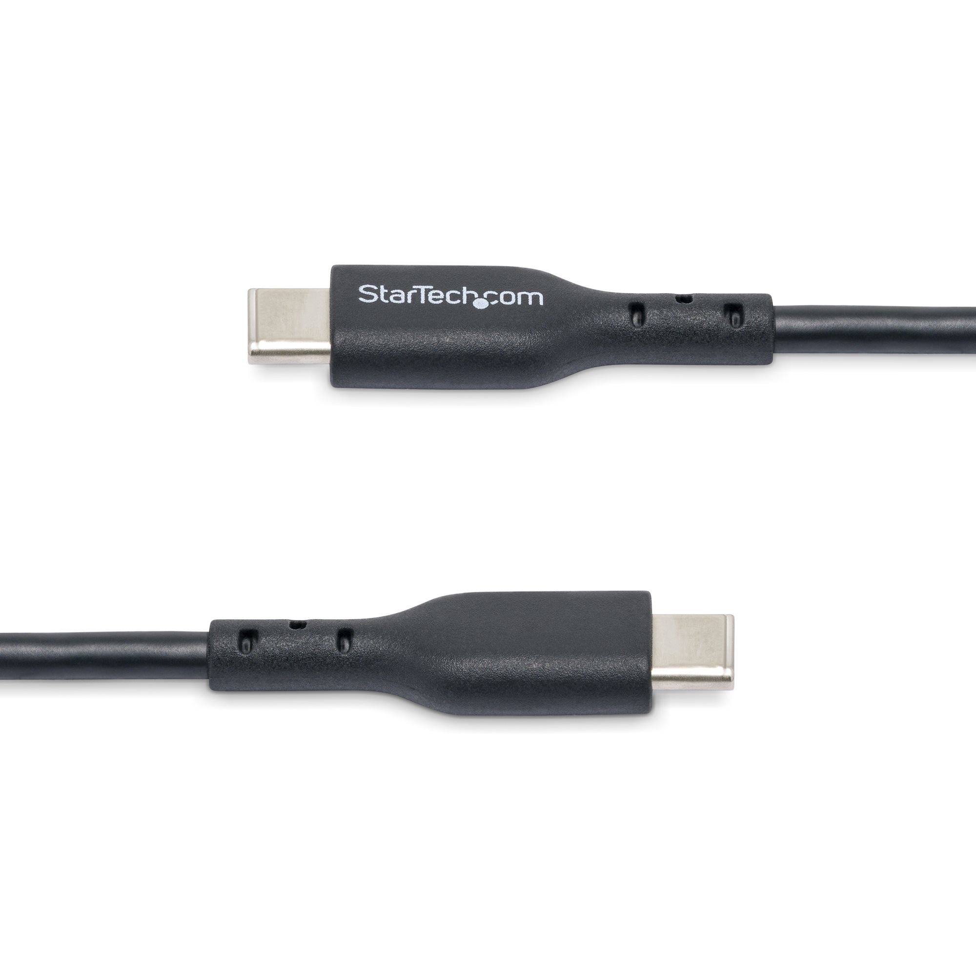 StarTech.com 1m (3.3ft) USB-C Charging Cable 2-Pack, USB C Cable, USB 2.0 Type-C Laptop Charger Cord, 60W 3A Power Delivery, TPE Jacket, USB-C Data Transfer Cable, M/M