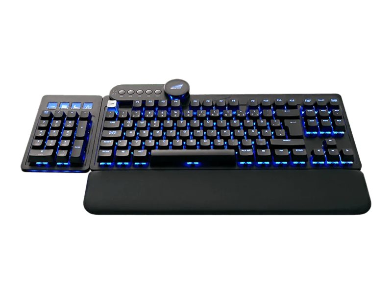 Everest Max - Modular hotswap mechanical keyboard with displays