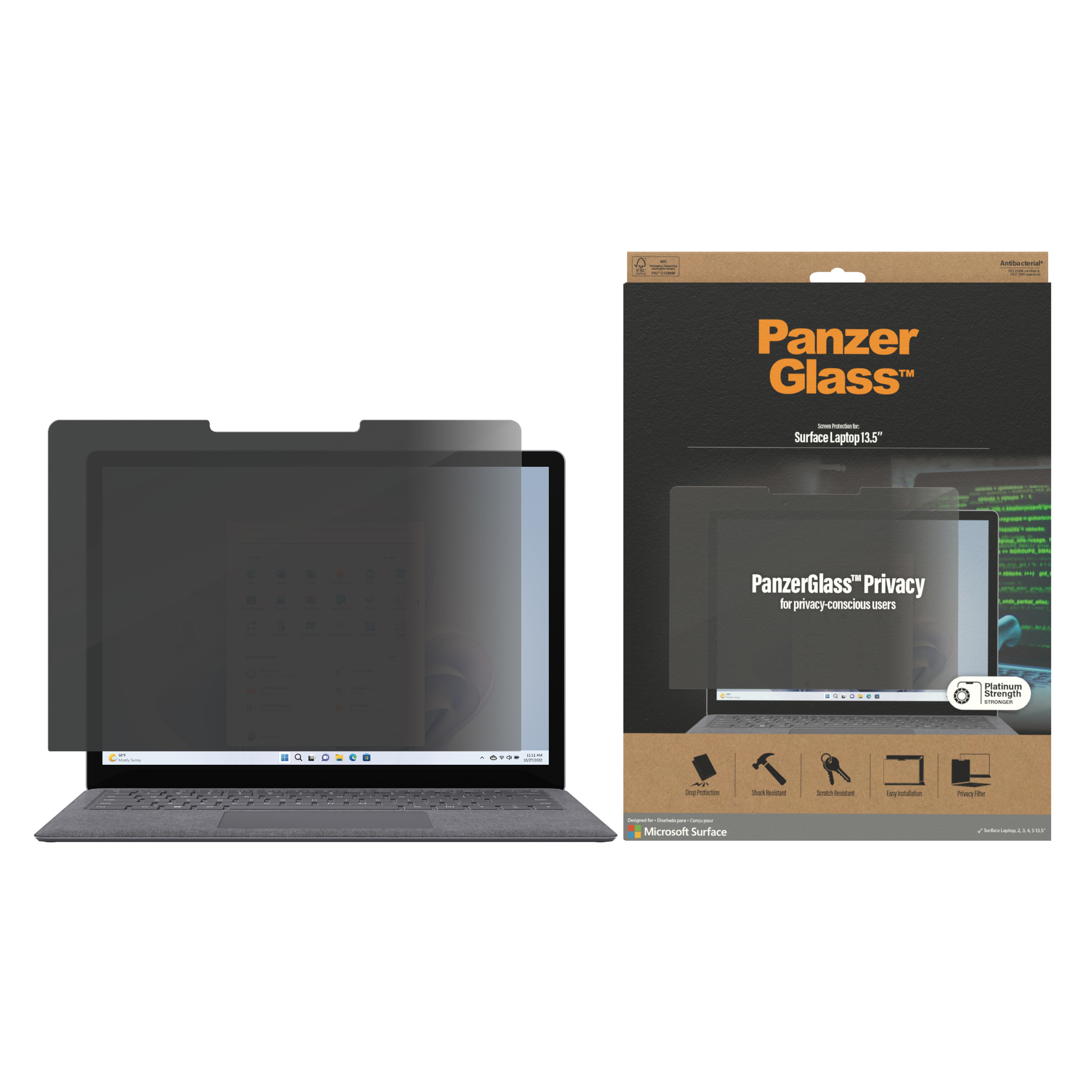 PanzerGlass P6253 protector de pantalla para tableta Microsoft 1 pieza(s)