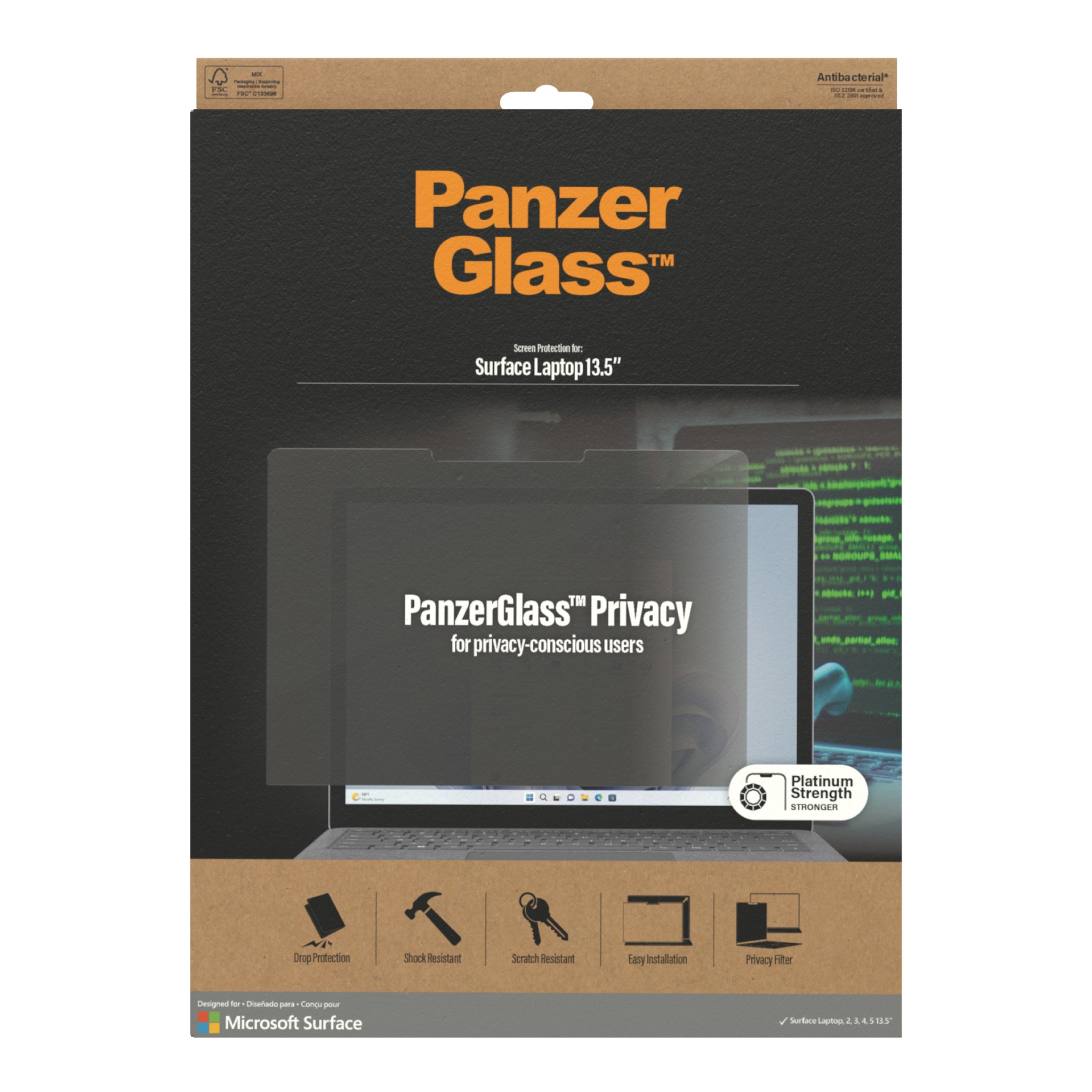 PanzerGlass P6253 protector de pantalla para tableta Microsoft 1 pieza(s)