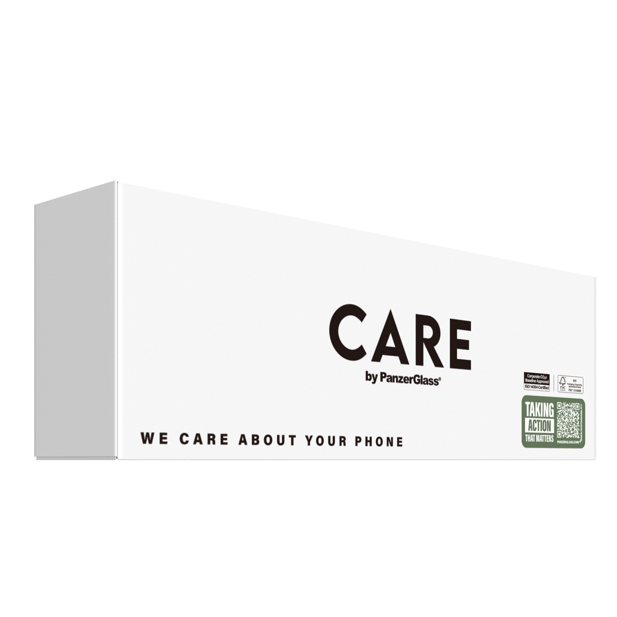 PanzerGlass CARE by � Fashionable Case Samba Transparent w. White Qi Compatible iPhone 16e