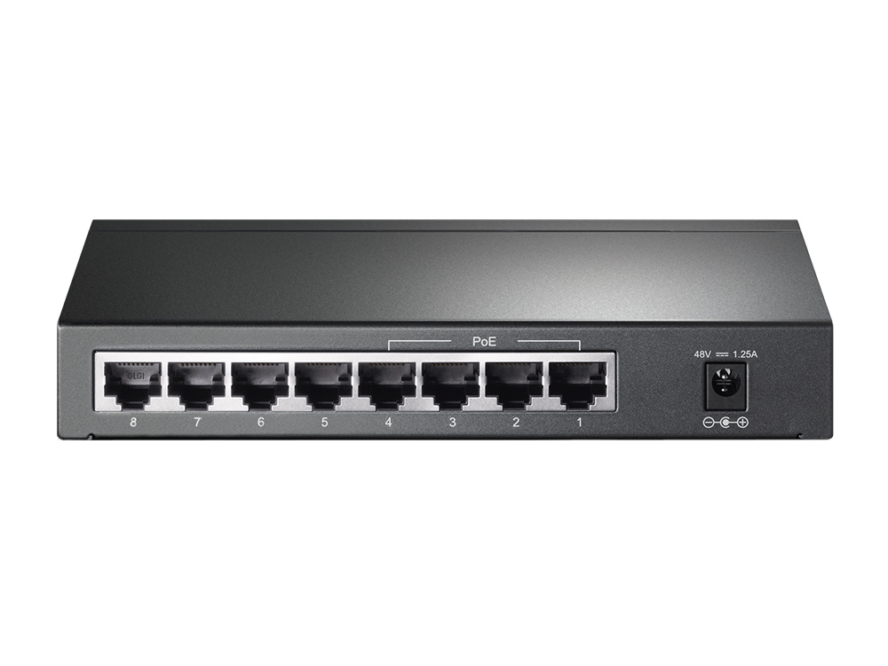 TP-Link TL-SG1008P switch No administrado Gigabit Ethernet (10/100/1000) Energ�a sobre Ethernet (PoE) Avellana