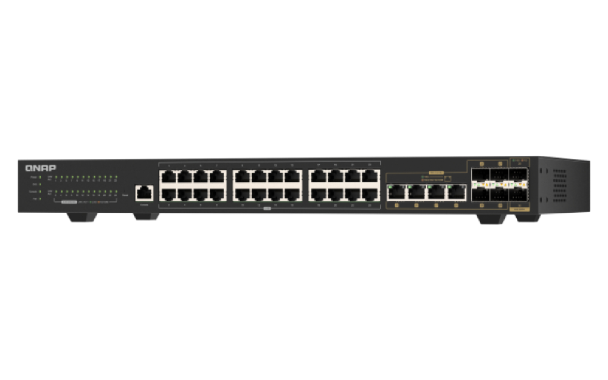 QNAP QSW-M2130-4C2S24T switch di rete Gestito L2 2.5G Ethernet (100/1000/2500) 1U Nero