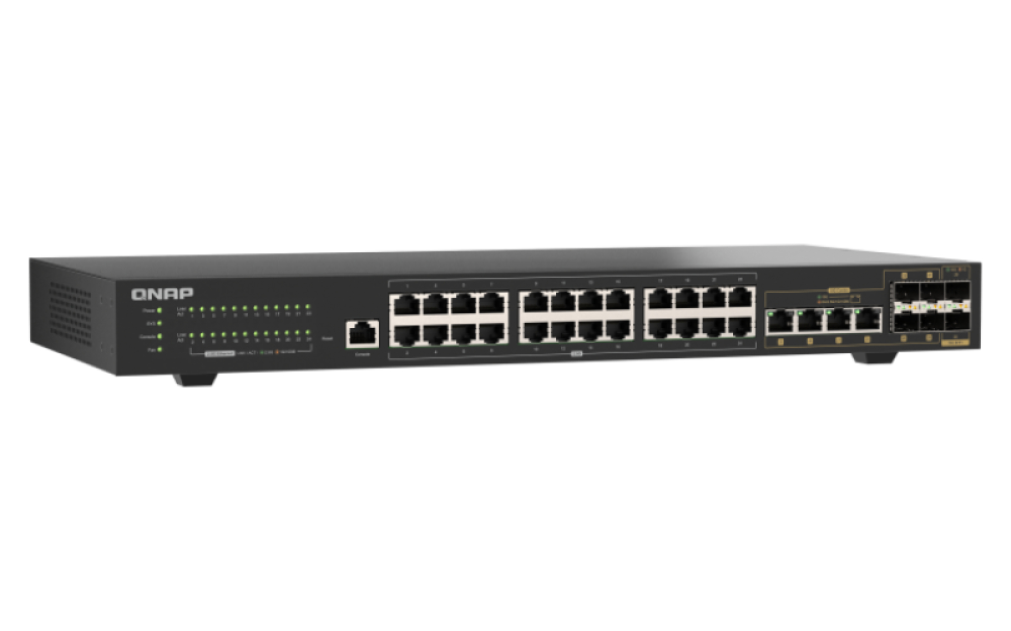 QNAP QSW-M2130-4C2S24T switch di rete Gestito L2 2.5G Ethernet (100/1000/2500) 1U Nero