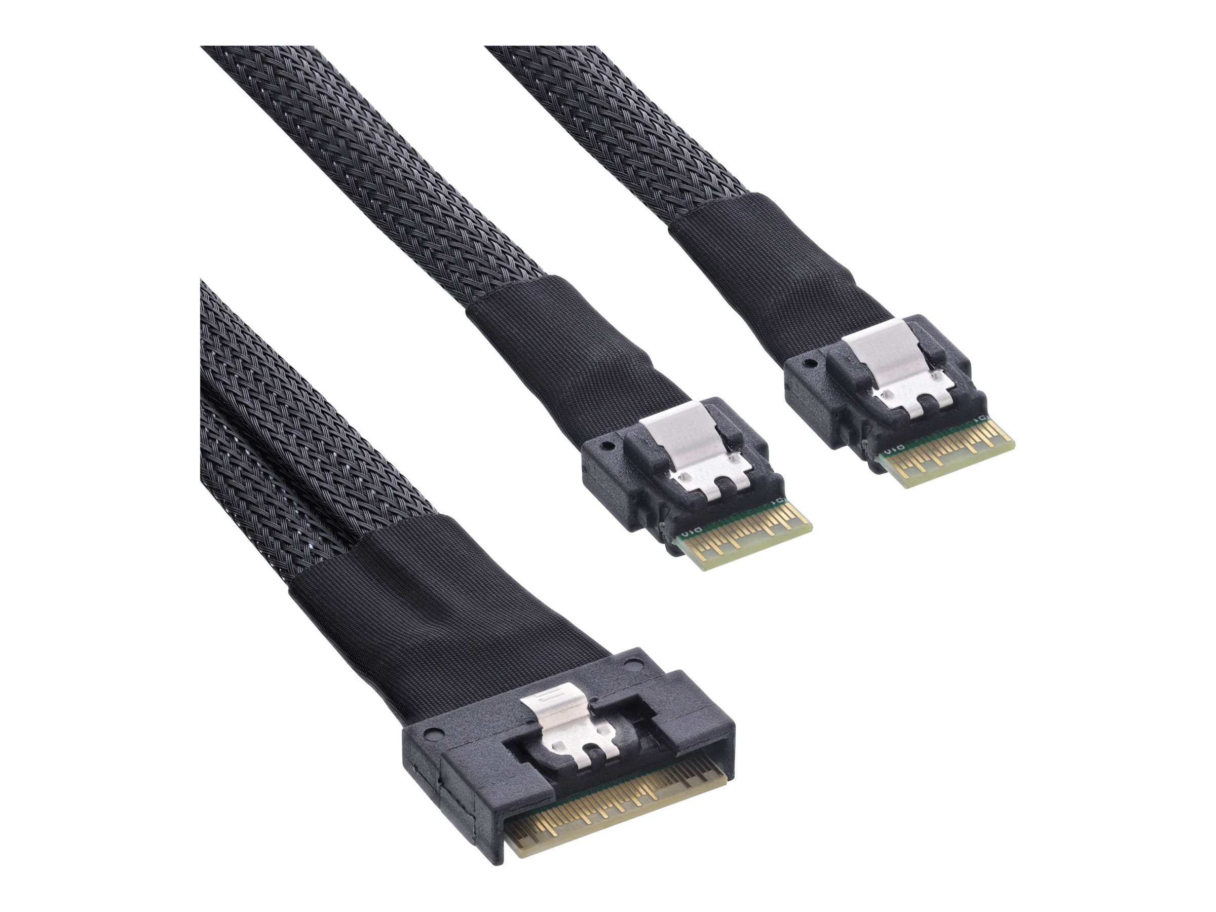 InLine 27649B c�ble Serial Attached SCSI (SAS) 0,75 m 24 Gbit/s Noir