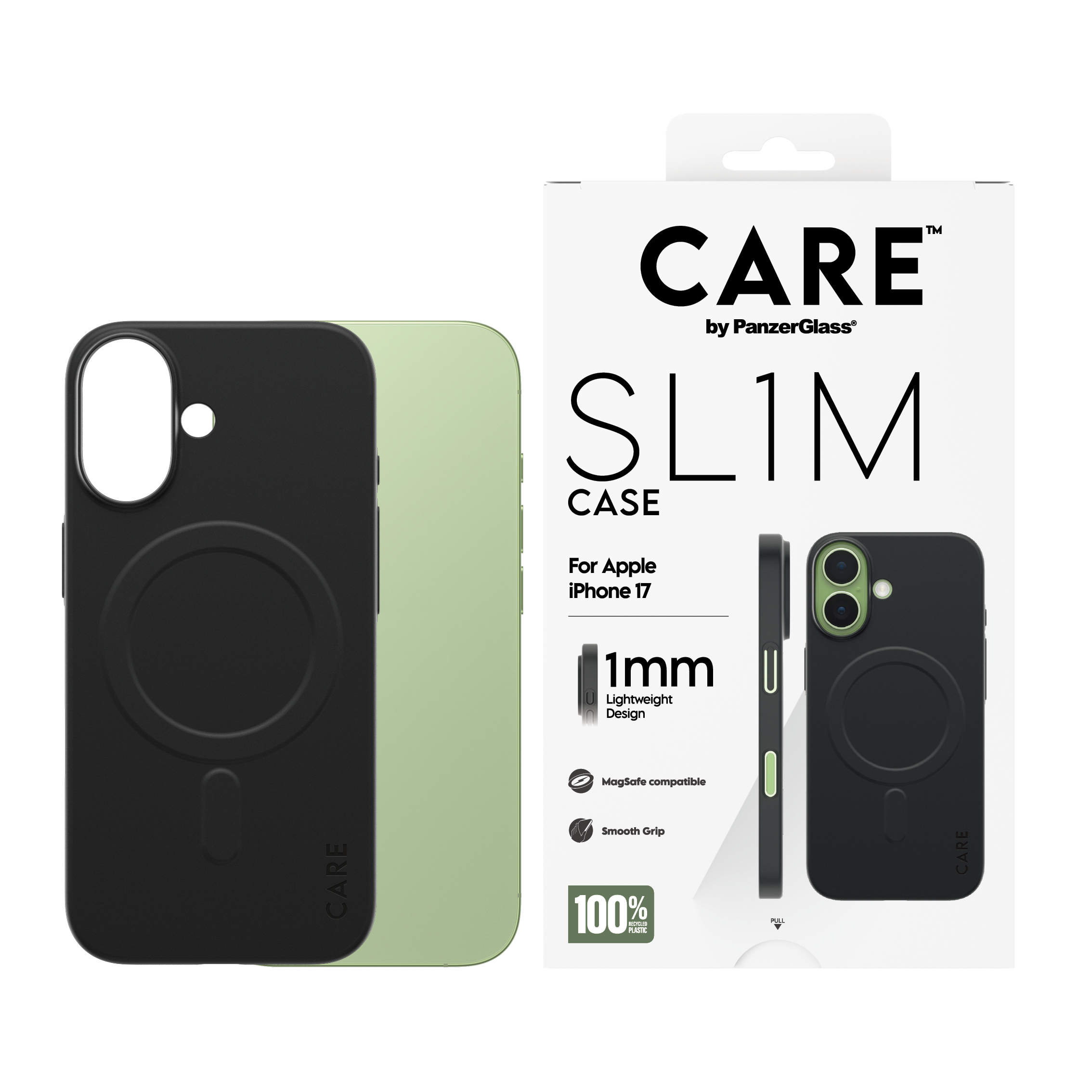 PanzerGlass CARE by SL1M Case Black iPhone 17