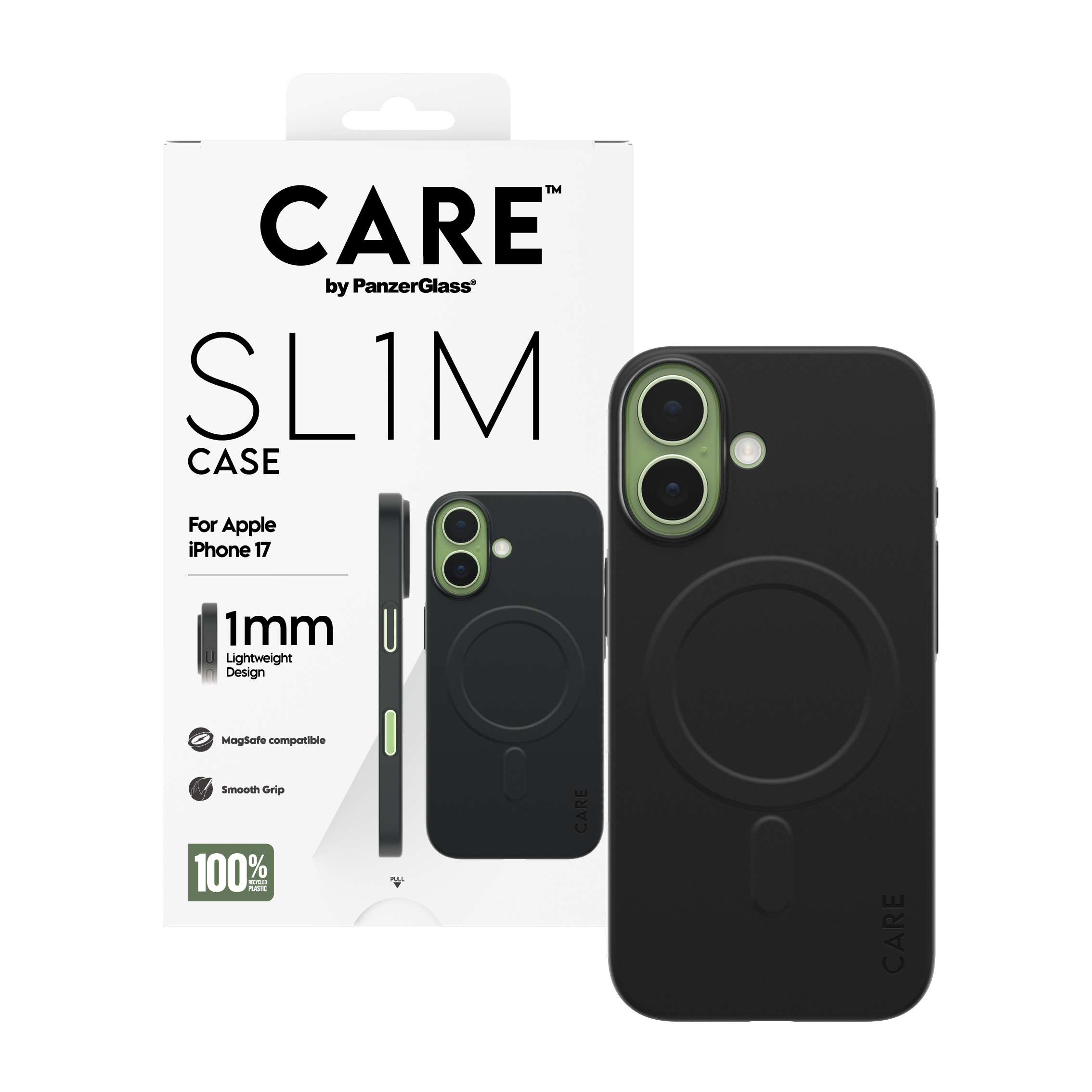 PanzerGlass CARE by SL1M Case Black iPhone 17