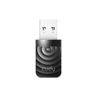 CUDY WU1300S - Kabellos - USB - WLAN - Wi-Fi 5 (802.11ac) - 867 Mbit/s - Schwarz