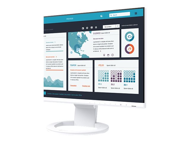 EIZO FlexScan EV2490-WT Monitor PC 60,5 cm (23.8) 1920 x 1080 Pixel Full HD LCD Bianco
