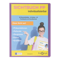 Pagna School Sichtbuch DIN A4 20 Hllen lila