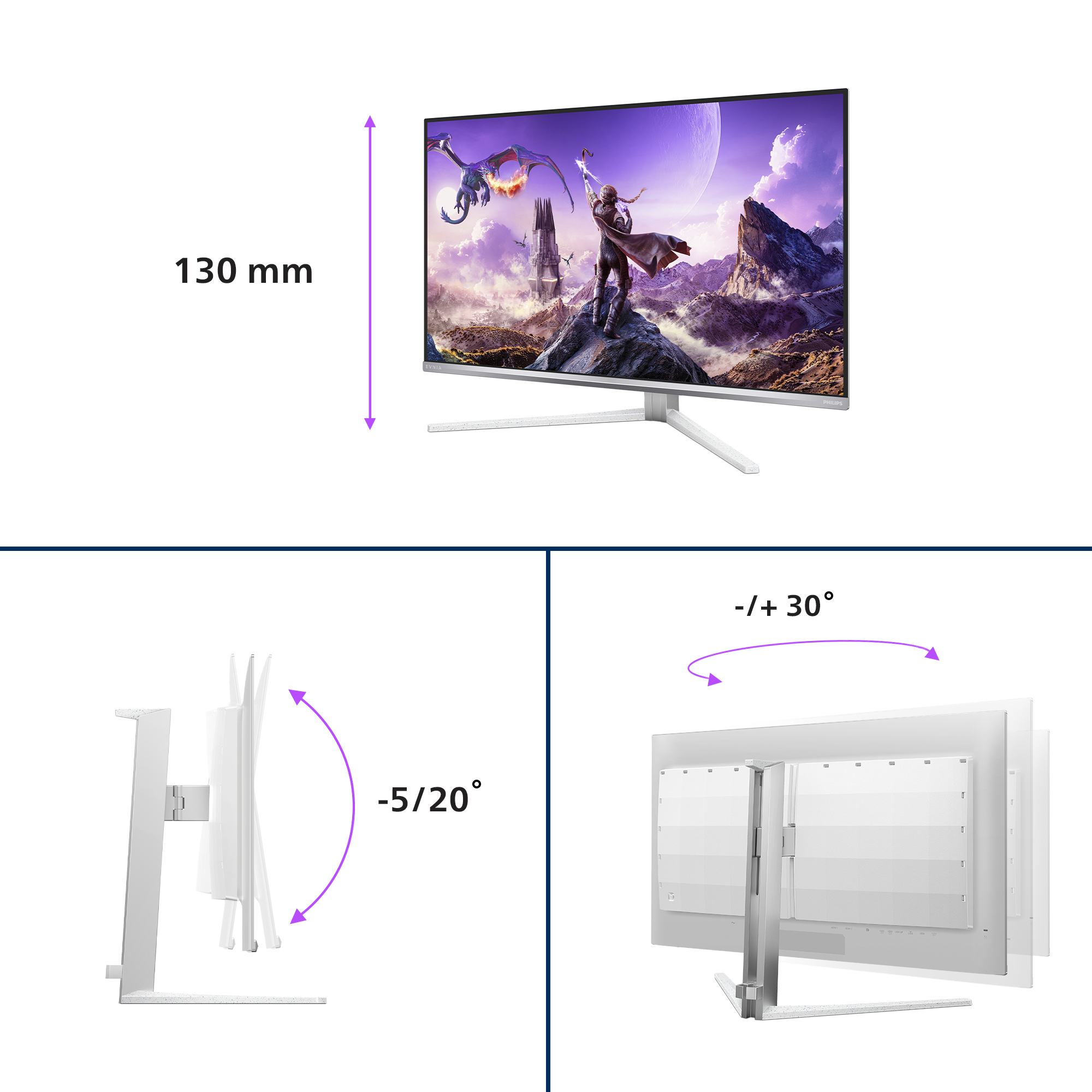Philips Evnia 8000 32M2N8900P - OLED-Monitor - Gaming - USB - 81.3 cm (32)