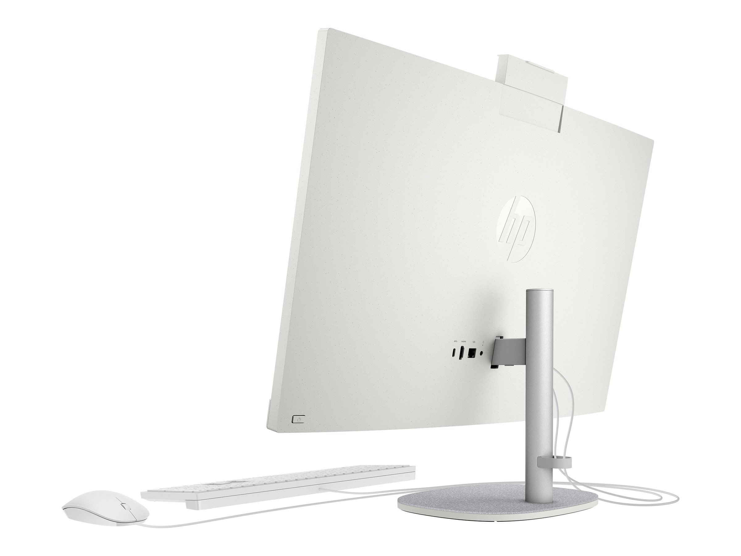 HP 27-cr0007ng - All-in-One (Komplettl�sung) - Ryzen 5 7520U / 2.8 GHz - RAM 16 GB - SSD 512 GB - NVMe - Radeon Graphics - 1GbE, Wi-Fi 6, Bluetooth - WLAN: 802.11a/b/g/n/ac/ax, Bluetooth 5.4 - Win 11 Home - Monitor: LED 68.6 cm (27)