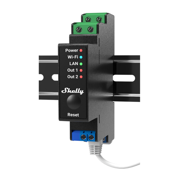 Shelly SHELLY PRO 2PM  Shelly Pro 2PM electrical relay Black 2