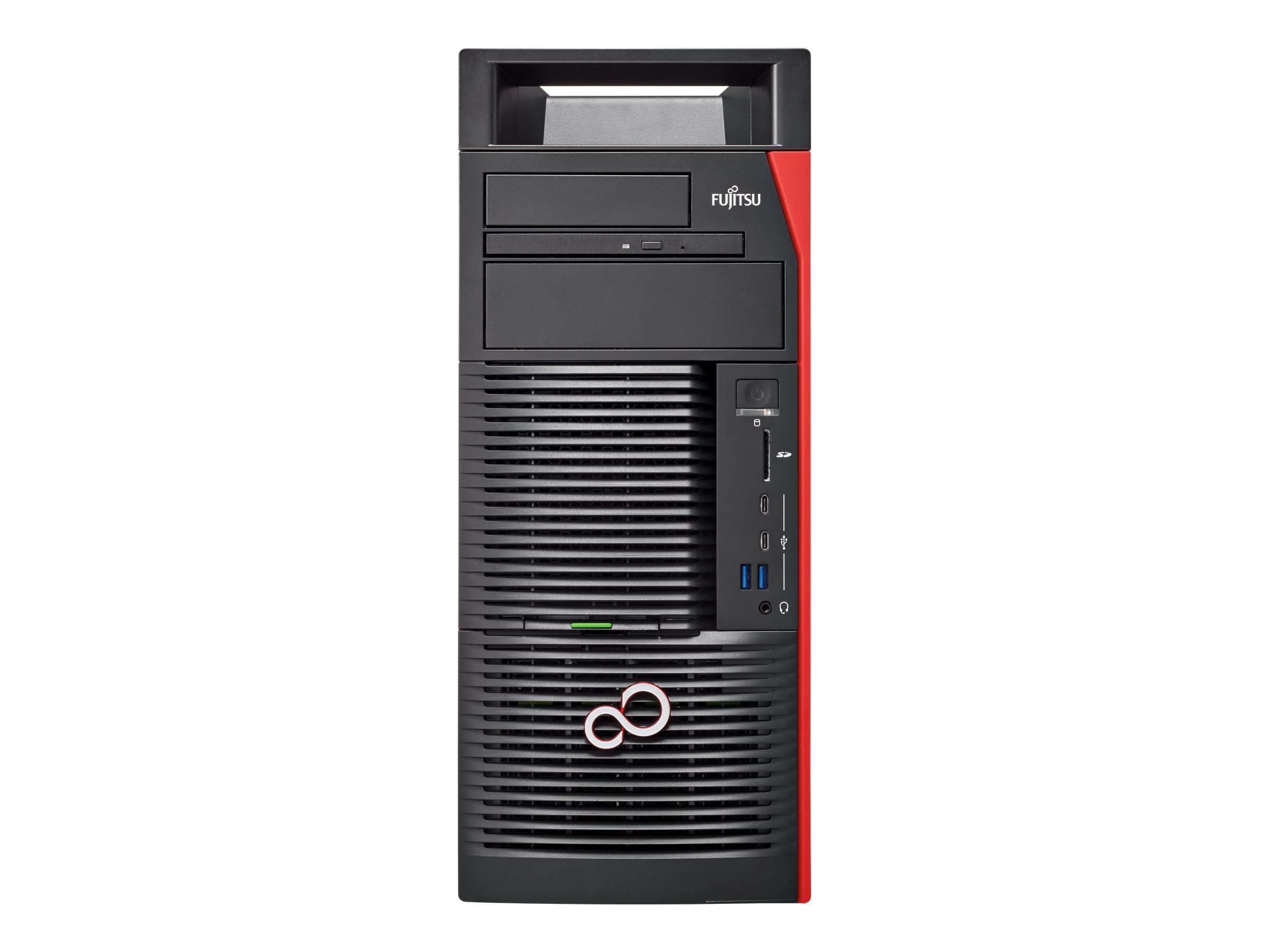 Fujitsu Celsius M7010power - Tower - 4U - 1 x Xeon W-2225 / 4.1 GHz - vPro - RAM 64 GB - SSD 512 GB - NVMe - DVD SuperMulti - RTX A4000 - GigE - Win 10 Pro 64-Bit (mit Win 11 Pro Lizenz)