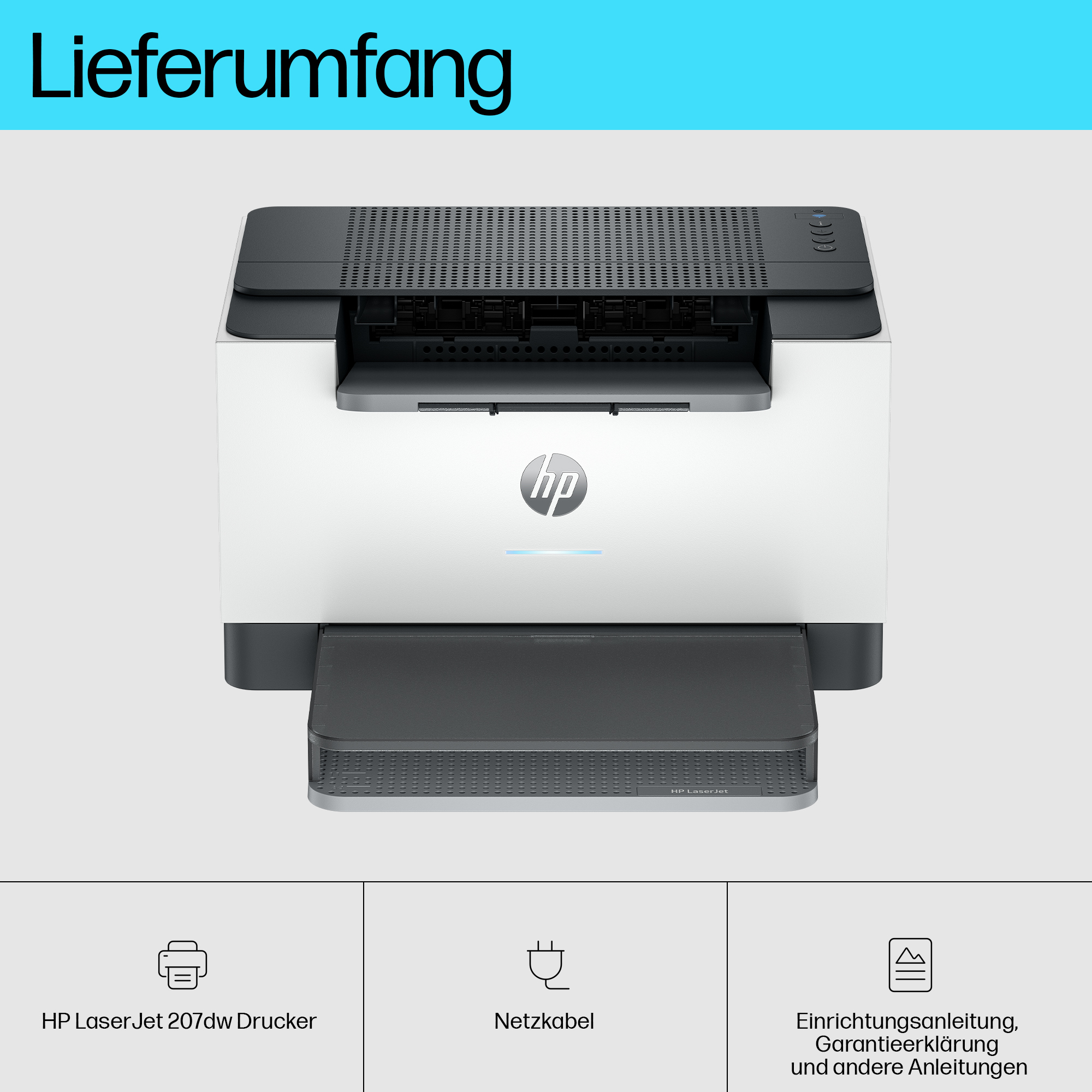 HP LaserJet M207dw Inal�mbrico Blanco y negro Impresora, A doble cara
