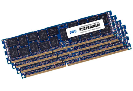 OWC DDR3 - kit - 64 GB: 4 x 16 GB - DIMM 240-PIN - 1866 MHz / PC3-14900 - CL13 - 1.5 V - registriert - ECC - fr Apple Mac Pro (Ende 2013)
