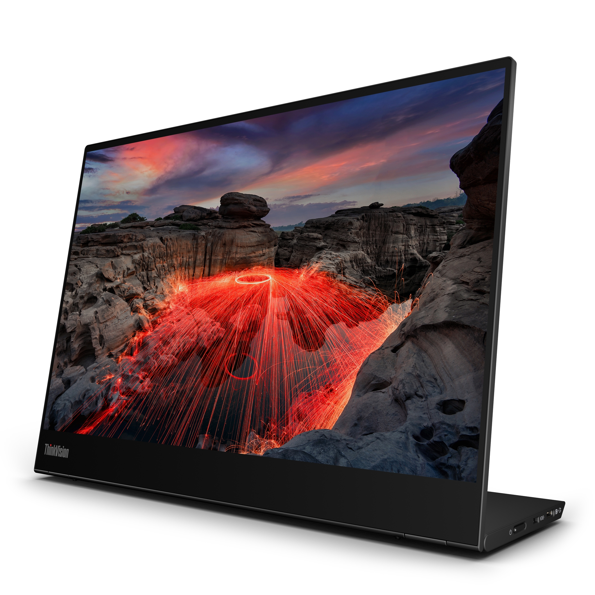 Lenovo ThinkVision M14t Monitor PC 35,6 cm (14) 2240 x 1400 Pixel 2.2K LED Touch screen Nero