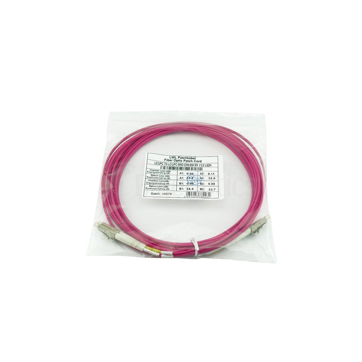 BlueOptics QK732A-BO cble de fibre optique 1 m LC OM4 Violet