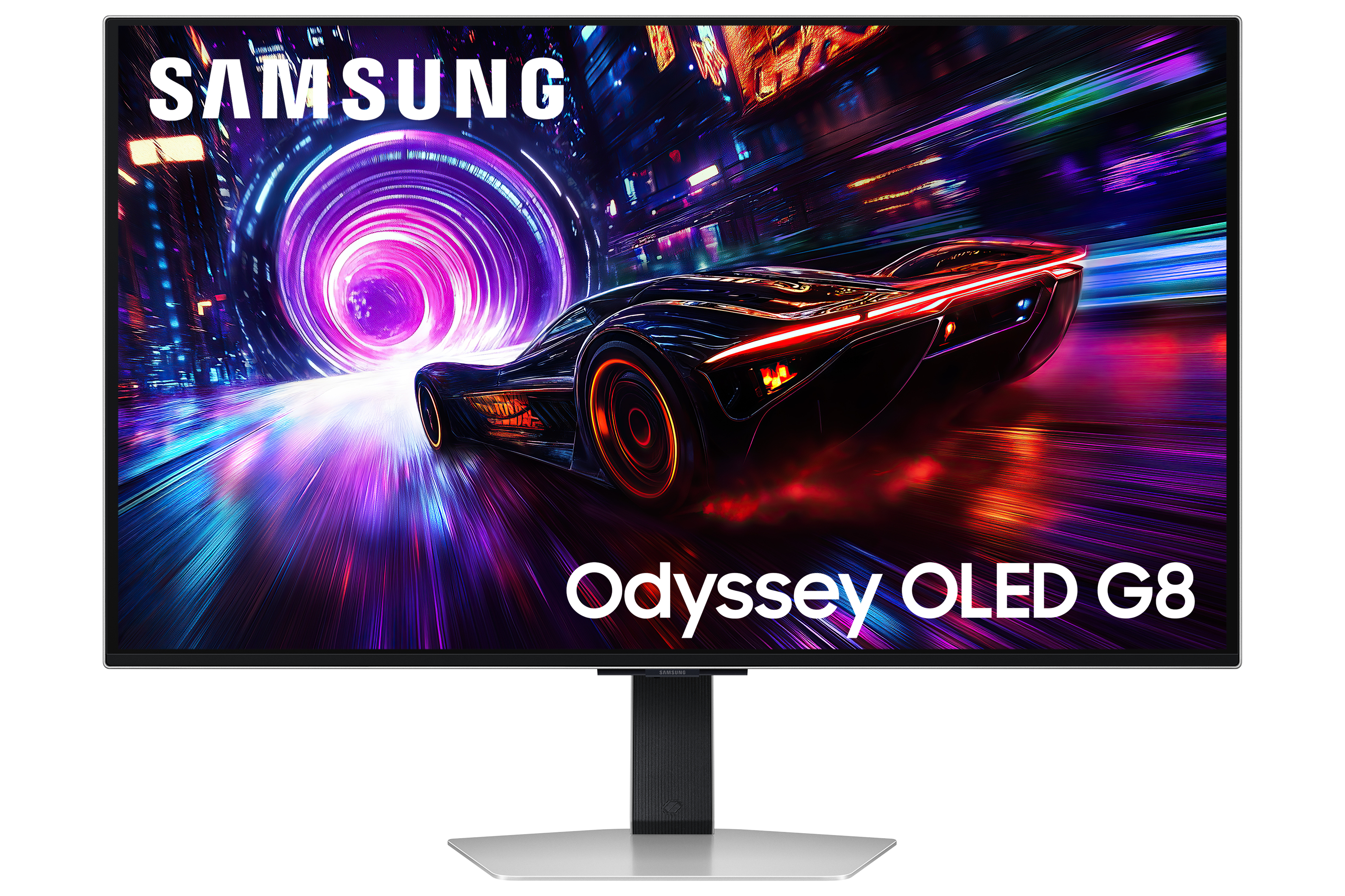 Samsung G81SF computer monitor 81.3 cm (32) 3840 x 2160 pixels 4K Ultra HD OLED Silver