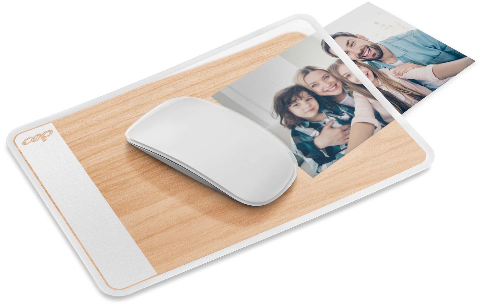 CEP Office Solution Mousepad weiss/buche