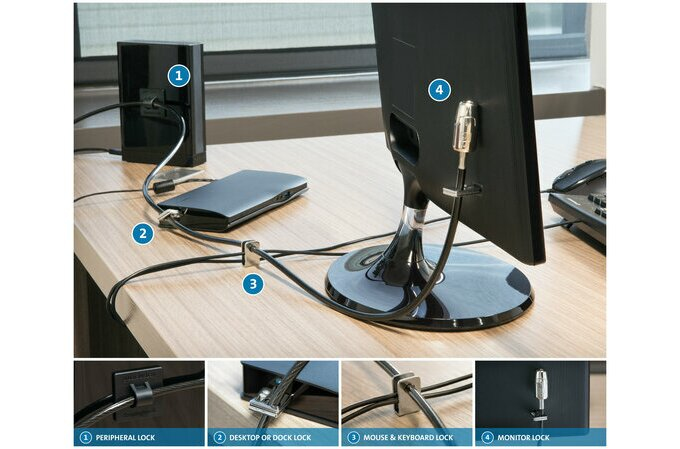 Kensington Desktop and Peripherals Locking Kit 2.0