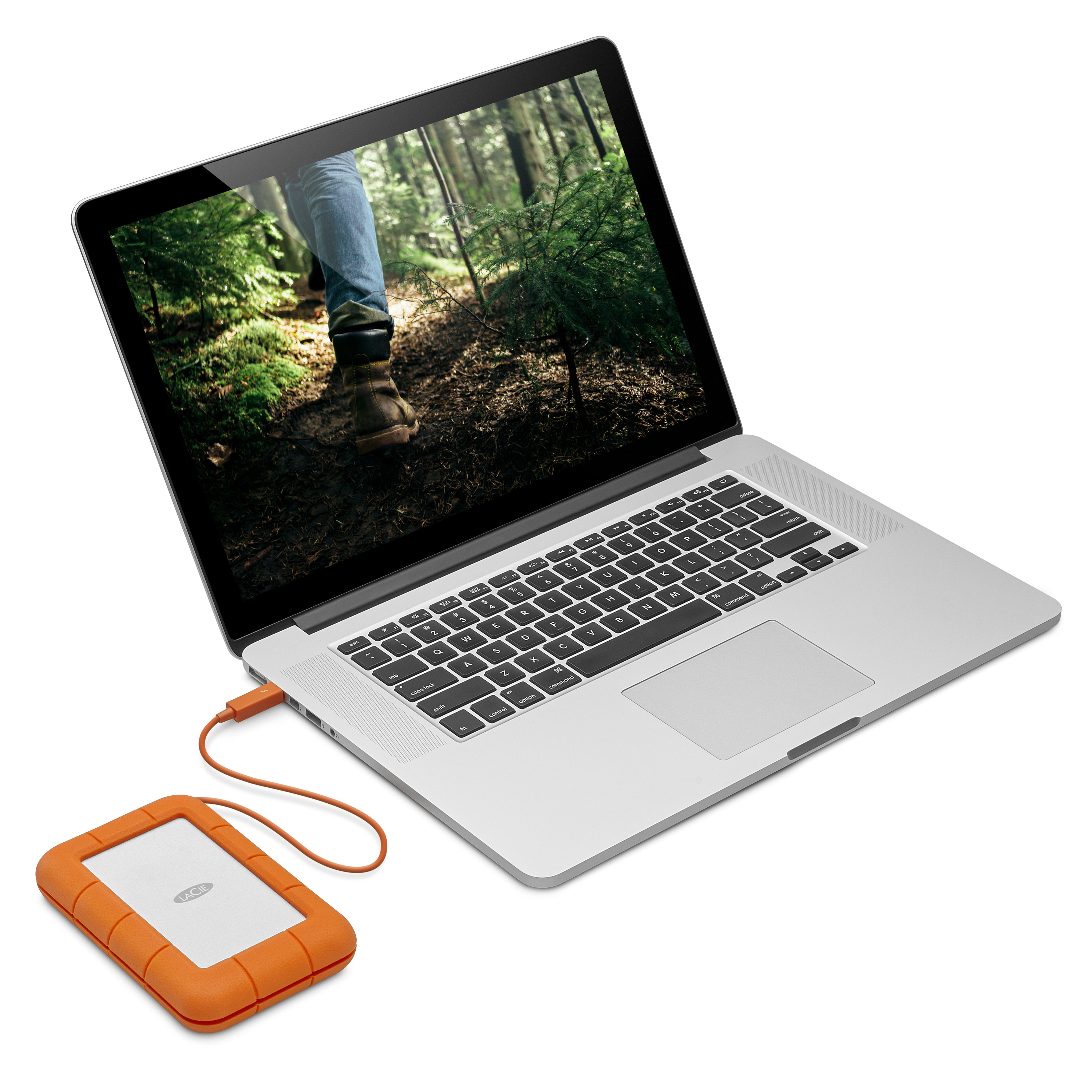 Disco duro portátil Rugged con USB-C y de 1 TB de LaCie - Apple (ES)