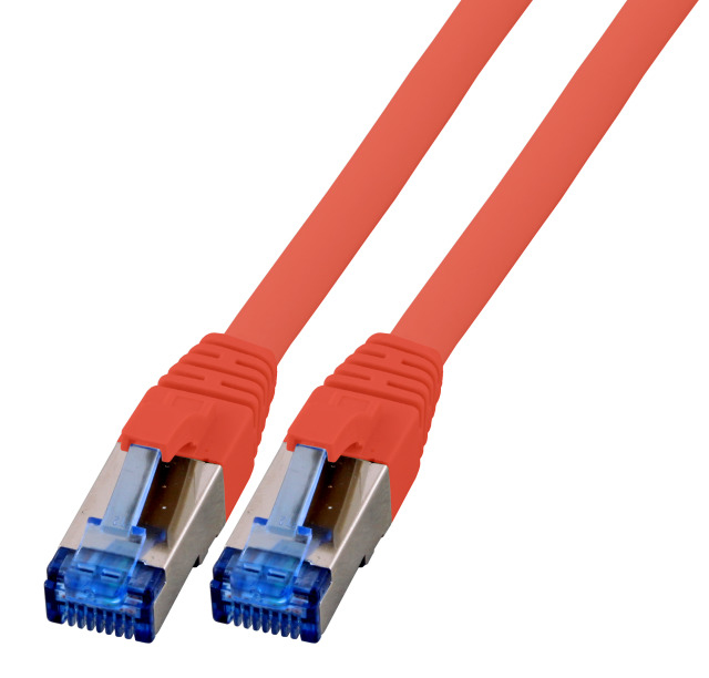 EFB Elektronik K5525FRT.1 cable de red Rojo 1 m Cat6a S/FTP (S-STP)