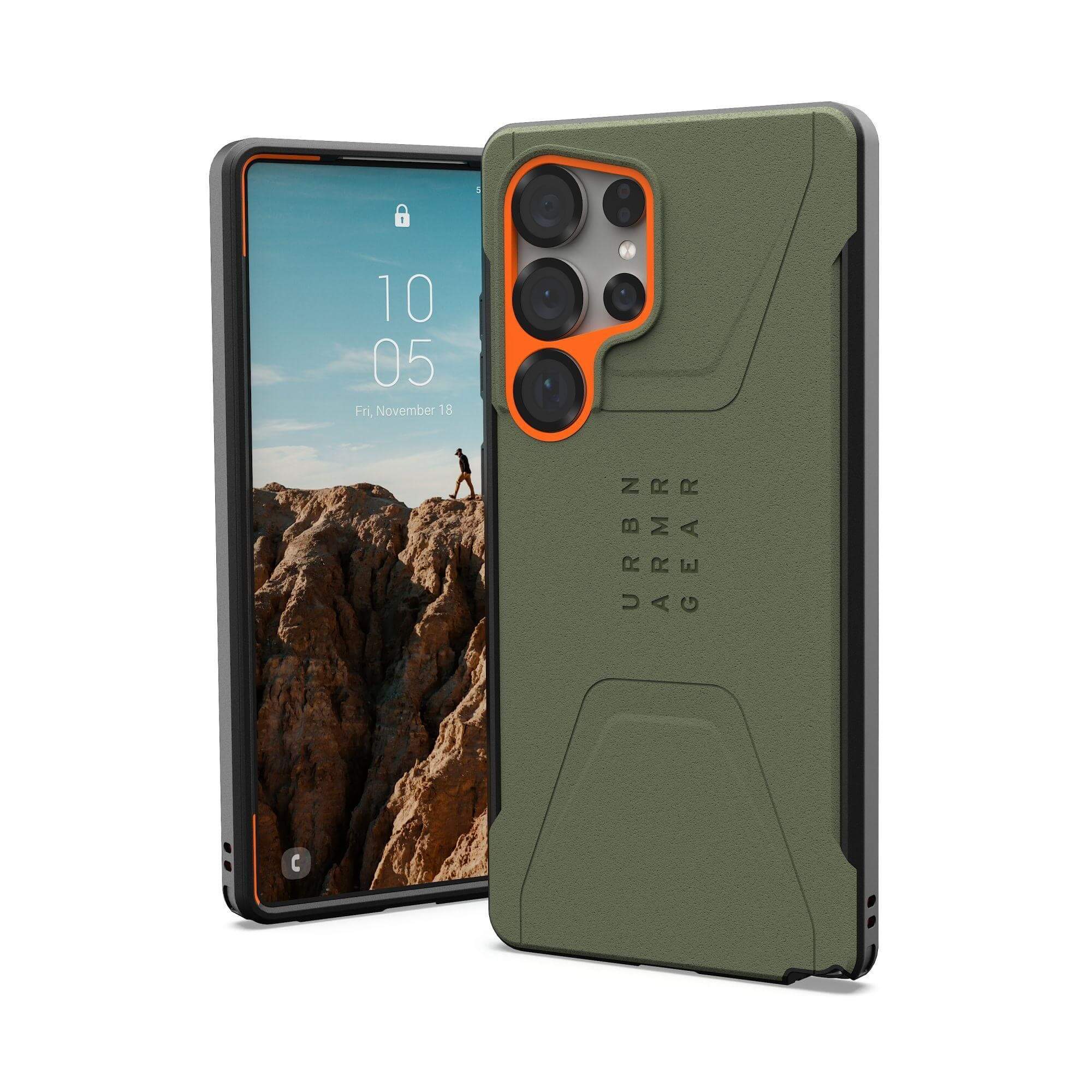 Urban Armor Gear UAG Sams Harry Civilian wMgnt Olv Drb/Or