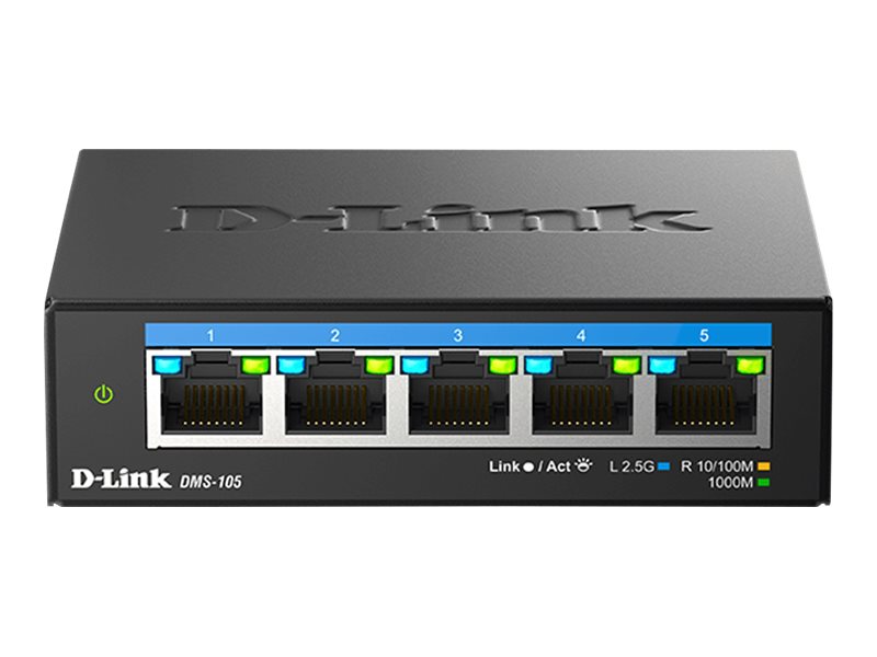 D-Link DMS 105 - Switch - unmanaged - 5 x 10/100/1000/2.5G