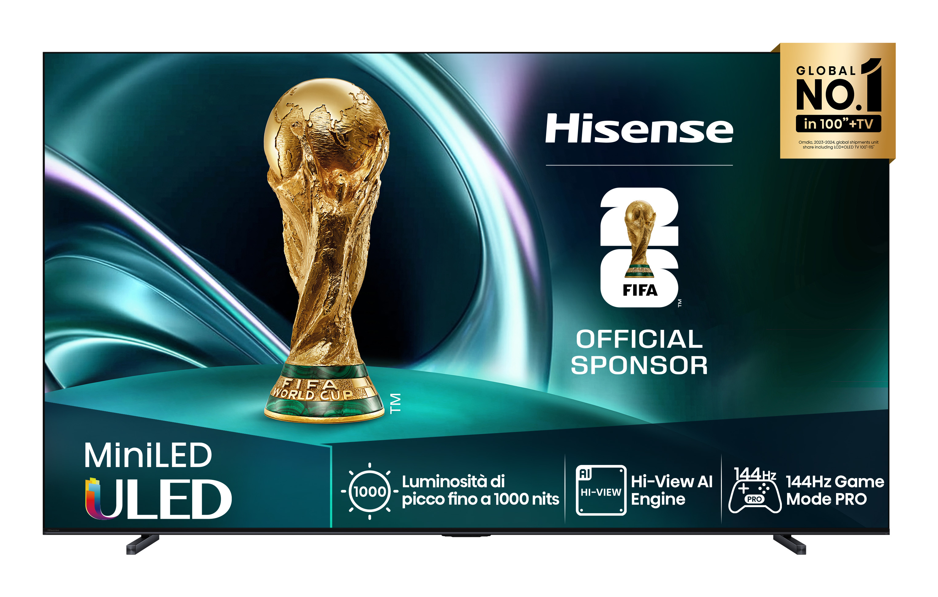 Hisense 85U7Q 2.16 m (85) 4K Ultra HD Smart TV Wi-Fi Black 450 cd/m�