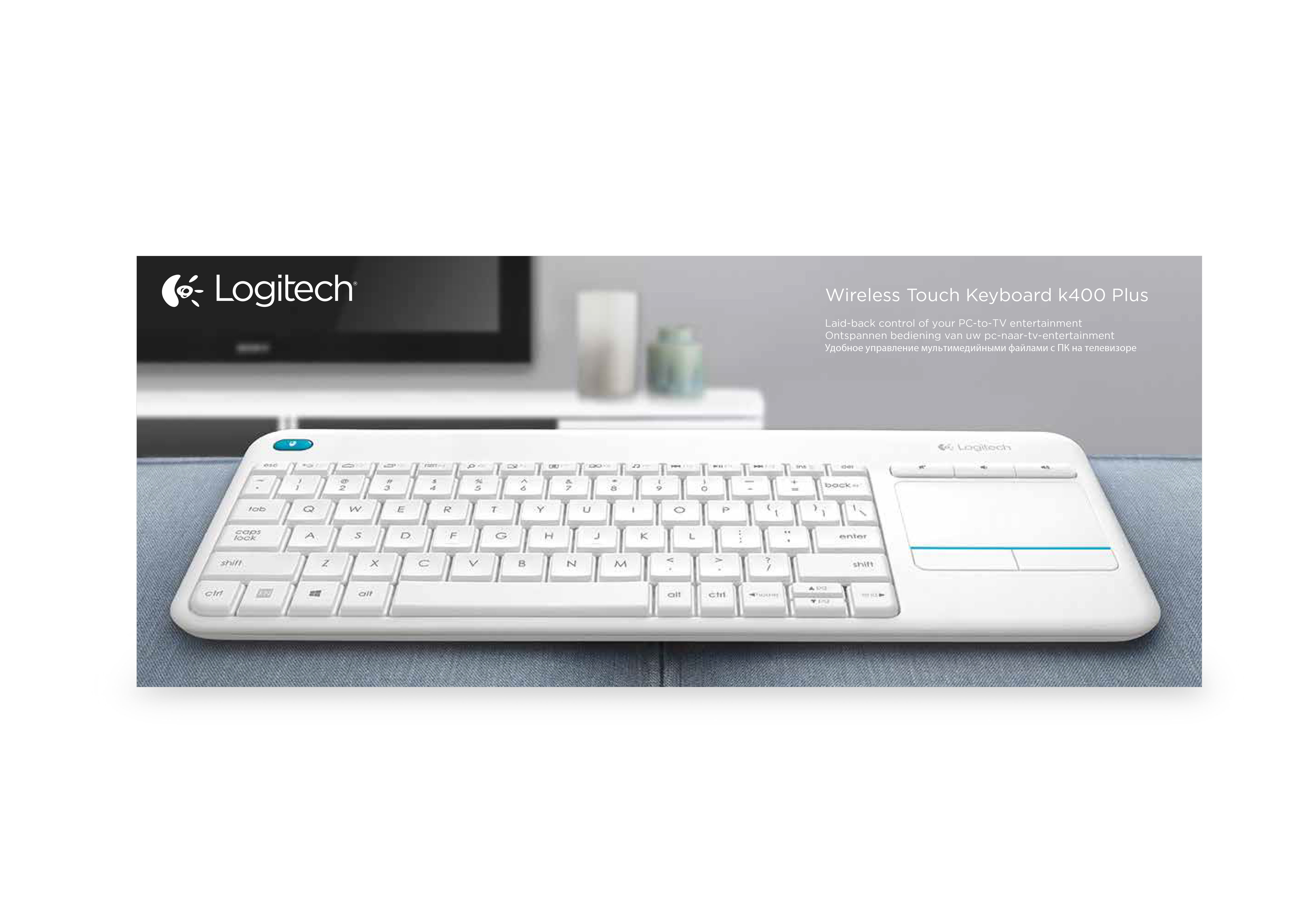 Logitech Wireless Touch Keyboard K400 Plus