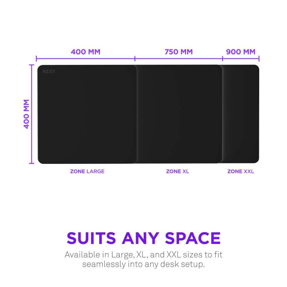 NZXT Zone - Mauspad - gro� - Schwarz