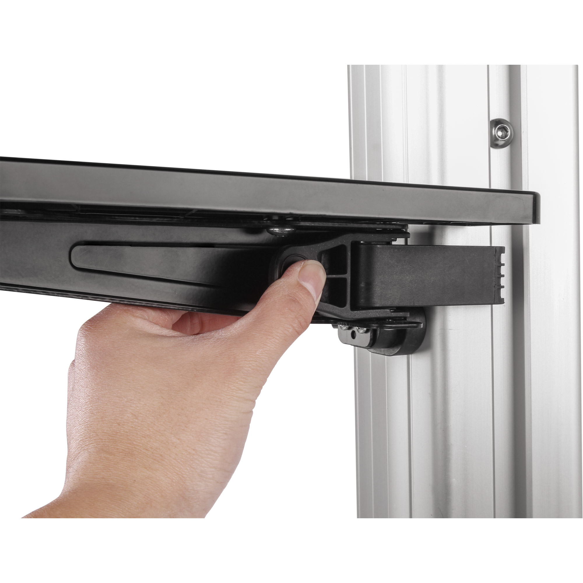 InLine 23170A support dcran plat pour bureau 94 cm (37) Noir, Argent Sol